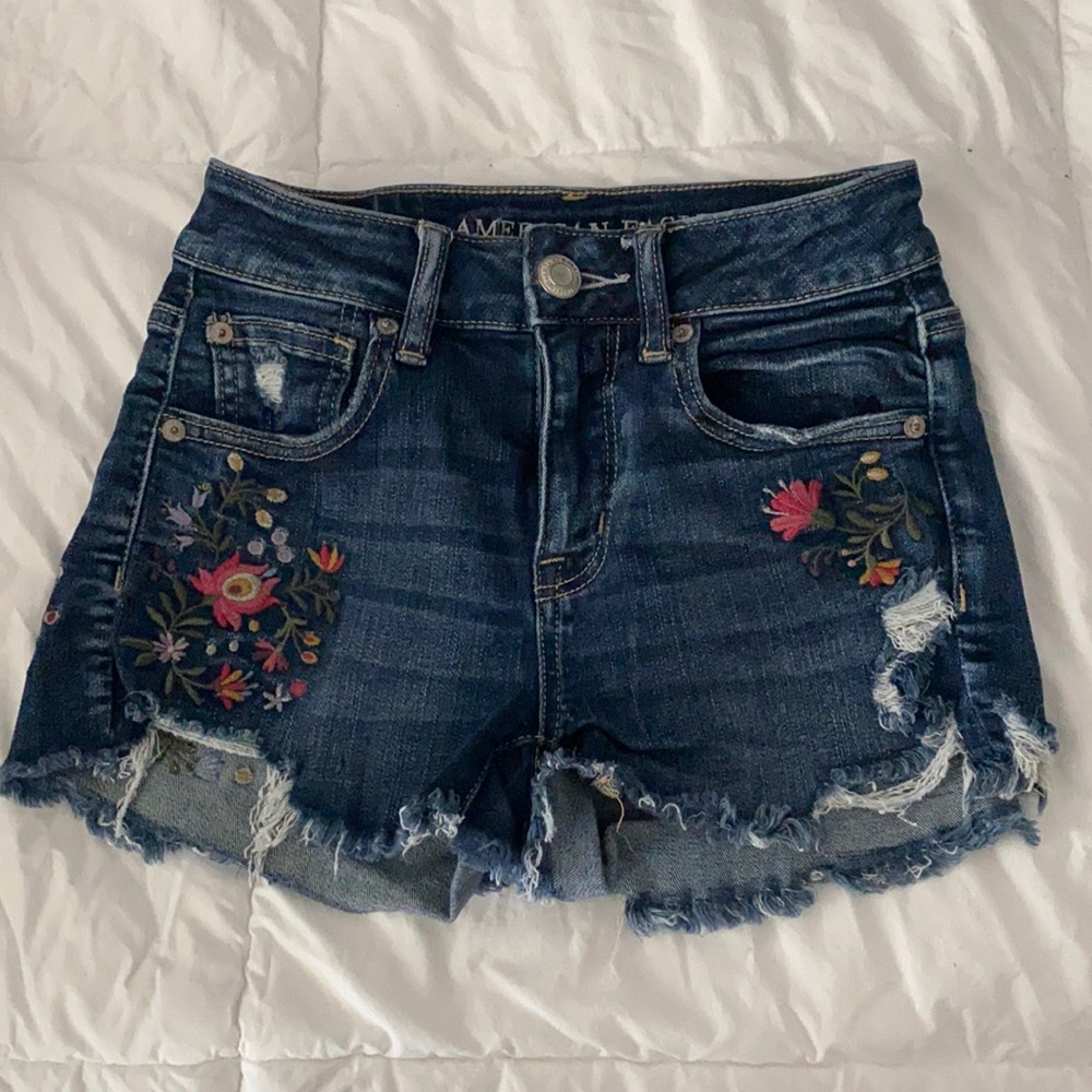 American Eagle Denim Shorts (size 0)